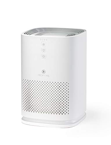 Medify Air MA-14-W Air Purifier with H13 HEPA filter - a higher grade of HEPA for 200 Sq. Ft. (99.9%) Allergies, dust, Pollen, Perfect for Office, bedrooms, dorms and Nurseries - White
