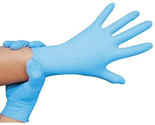 Uniware FDA Approval Medical Exam Low Derma Nitrile Glove, Non Sterile, Ambidextrous,Blue, Powder Free Nitrile Exam Gloves, for Home, Food Service, Healthcare and Many Other Scenes (S, 1000 Count)