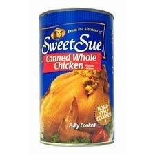 Sweet Sue Canned Whole Chicken without Giblets 50oz Can (Pack of 2)