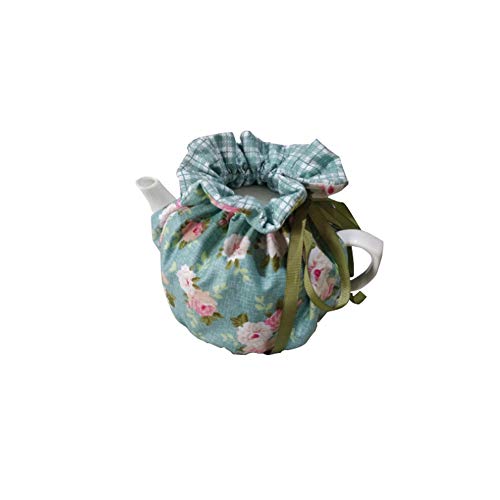 Cheng Yi Modern Design 100% Cotton Printed Tea Cosy,Creative Kitchen Tea Pot Dust Cover,Tea Cosy Breakfast Warmer,Kettle Cover,Insulation and Keep Warm,CYFC1382 (Green)