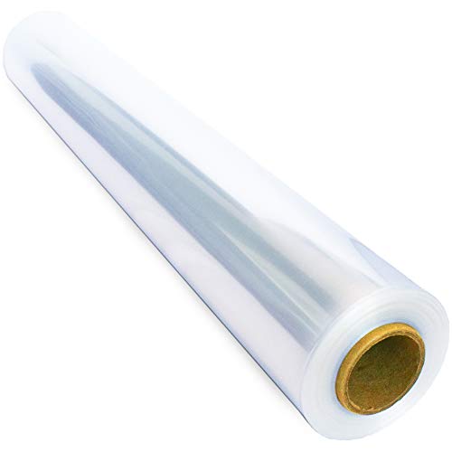 110 ft Clear Cellophane Wrap Roll (31.5 in x 110 ft) - Cellophane Roll - Clear Wrap Cellophane Bags - Clear Wrapping Paper to Wrap Gift Baskets - Clear Gift Wrap - Celophane Basket Wrap - Cello Wrap