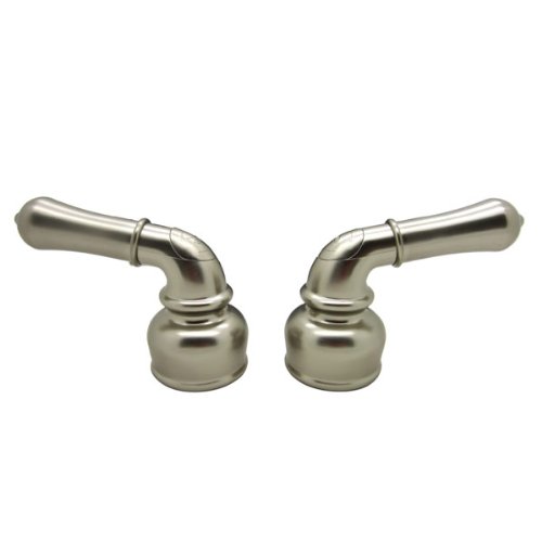 Dura Faucet DF-RKC-SN RV Replacement Hot and Cold Classical Handles - Metallic Plating Over ABS Plastic (Brushed Satin Nickel)