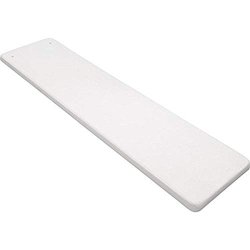 Inter-Fab TB6WW Diving Board Replacement for In-Ground Pools, Techni-Beam, White