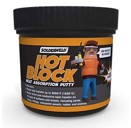 Solderweld Hot Block Heat Stop Putty 1 Lb. Tub