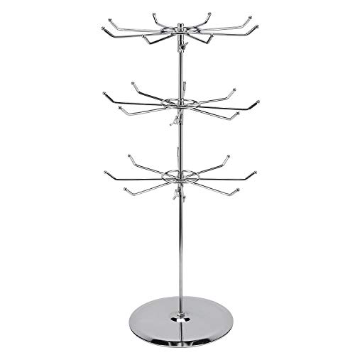 Polmart Countertop Medium Duty Adjustable Three Tier Spinner Display Stand (1 - Pack)