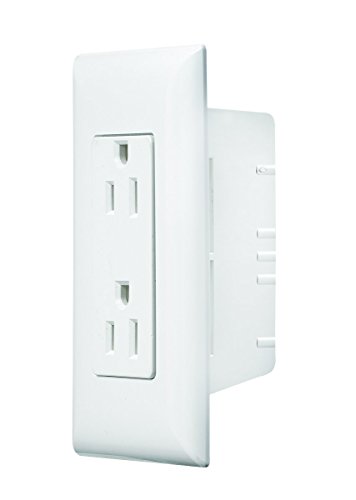 RV Designer S831, Self Contained Wall Switch with Cover Plate, White, AC Electrical