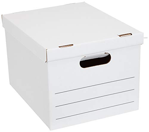 AmazonBasics Basic Duty Storage/Filing Boxes with Lift-Off Lid - Legal/Letter Size, 20-Pack