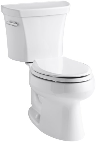 Kohler K-3998-0 Wellworth Elongated 1.28 gpf Toilet, White