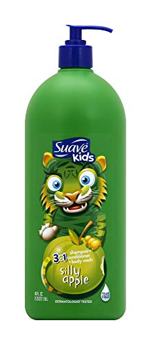Suave Kids 3 in 1 Shampoo Conditioner Body Wash Silly Apple 40 oz