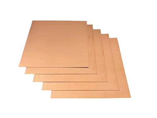 12'x12' Copper Sheet Metal - Lead Free - (2) 16 Ounce workable Copper Sheets for Jewelry, Crafts, Repairs, Enameling, Electrical