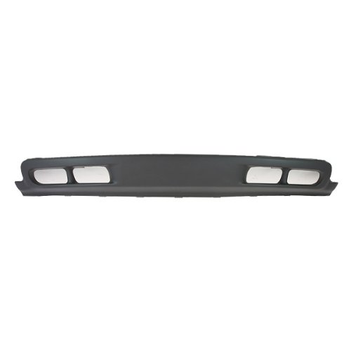 CarPartsDepot, Grey Lower Front Bumper Air Deflector Valance Cover with Fog Light Hole, 365-15103 GM1092167 15005294
