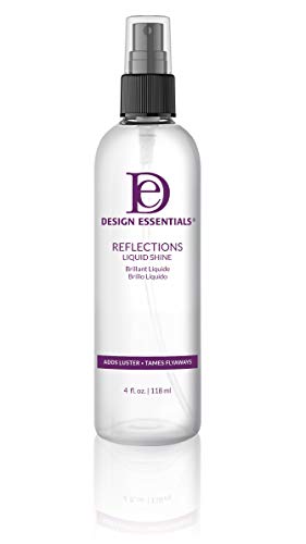 Design Essentials Reflections Liquid Shine Humidity Resistant Hair Polish for a Luminous Oil-Free Lightweight Finish-4oz.