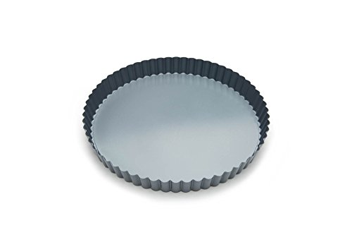 Fox Run Removable Bottom Non-Stick Tart and Quiche Pan, 9-Inch Diameter,Loose Bottom Quiche Pan - 9-inch