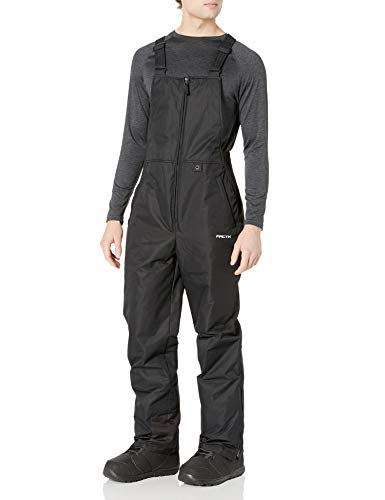 ARCTIX Men's Essential Insulated Bib Overalls, Black, Medium (32-34W 32L)