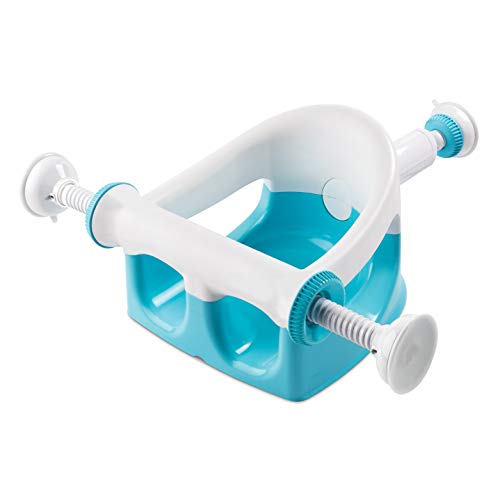 Summer My Bath Seat (Aqua) – Baby Bathtub Seat for Sit-Up Bathing, Provides Backrest Support and Suction Cups for Stability – This Baby Bathtub is Easy to Set-Up, Remove, and Store