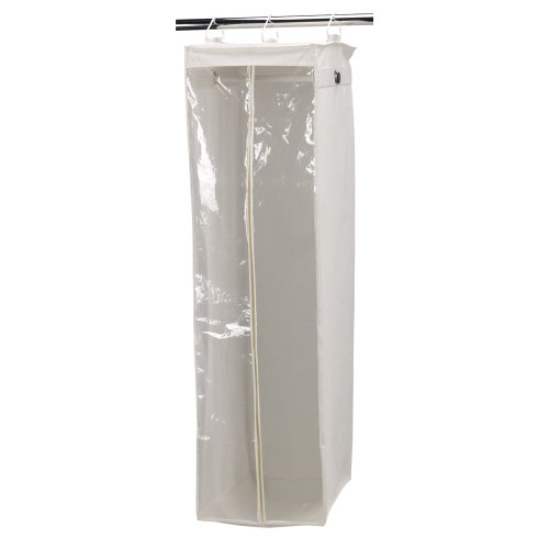 Household Essentials 311332 Hanging Wardrobe Garment Storage Bag | Natural Canvas