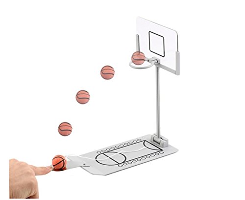 Avtion Basketball Game, Mini Desktop Tabletop Portable Travel or Office Game Set for Indoor/Outdoor, Fun Sports Novelty Toy or Gag Gift Idea