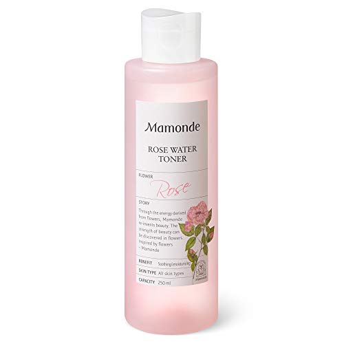 Mamonde Rose Water Toner Organic Damask Facial Rosewater, 8.45 Fl Oz