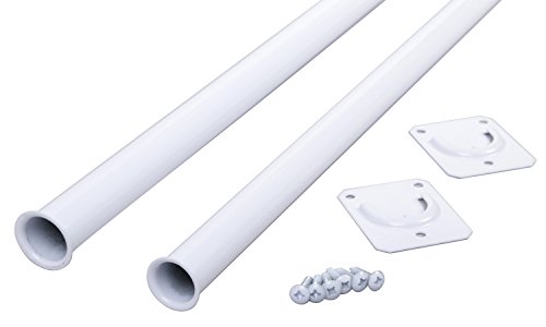 Knape & Vogt Closet Pro CD-0024-30/48WT Heavy Duty Adjustable Rod, 30 by 48-Inch, White