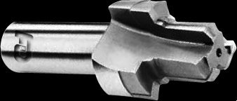 Carbide Tipped Steel Straight Port Contour Cutter - 0.312-24 Thread - 0.50 Shank - 3.125 OAL