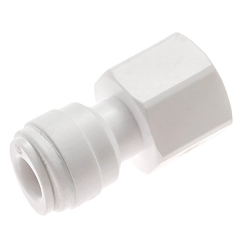 Avanti Membrane Technology Drinking Water Faucet Connector - 1/4' tube OD x 7/16'-24 UNS, quick-connect fitting & thread - QF-FF04