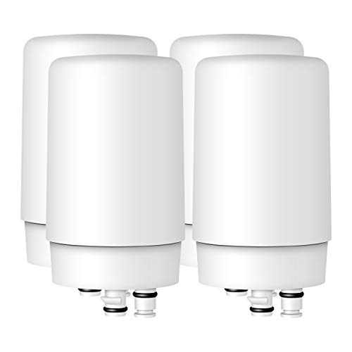 AQUACREST Faucet Filter Cartridges, Compatible with Brita 36311 On Tap Water Filtration System Replacement Filters (Pack of 4)