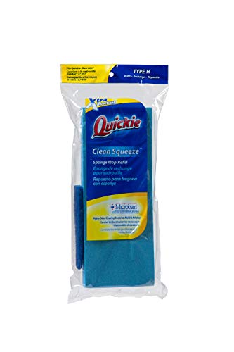 Quickie Clean Squeeze Sponge Refill, Microban Mop - 472MB