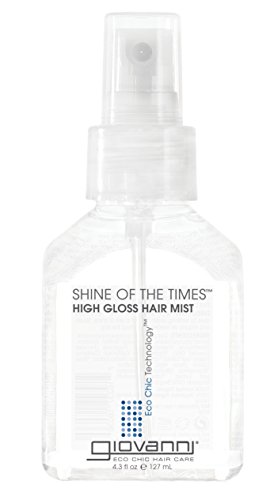 GIOVANNI Shine of the Times Finishing High-Gloss Hair Mist, 4.3 oz. Smoothing Anti Frizz Hair Gloss, No Parabens, Color Safe (Pack of 1)