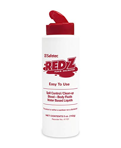 Safetec Red Z Spill Control Solidifier - 5 oz. Bottle (Pack of 6 Bottles)