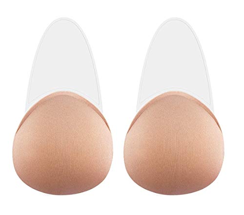 UOTJCNR Breast Lift Strapless Backless Petals Nippless Covers Push Up Self Adhesive Invisible Sticky Bra for Women Beige