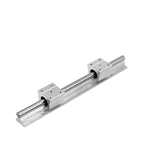 Mssoomm Linear Rail Shaft Guide SBR12-19.69 inch / 500mm +2Pcs SBR12UU Linear Bearing Slide Block for CNC Machine and DIY Project