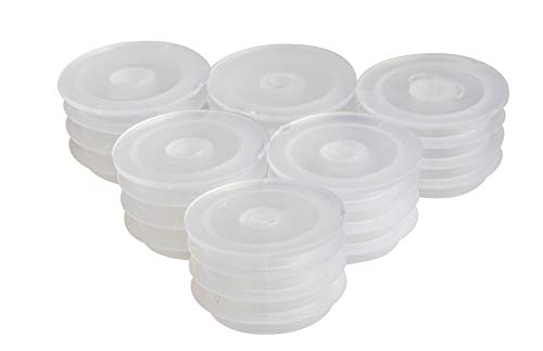 Medical Bottle Adapters - 50-Pack 24-mm Press-in Bottle Adapters, Dosing Adapters for Oral Medication Syringe, Perfect for Dentist, Odontologist, Hospital, Clinic