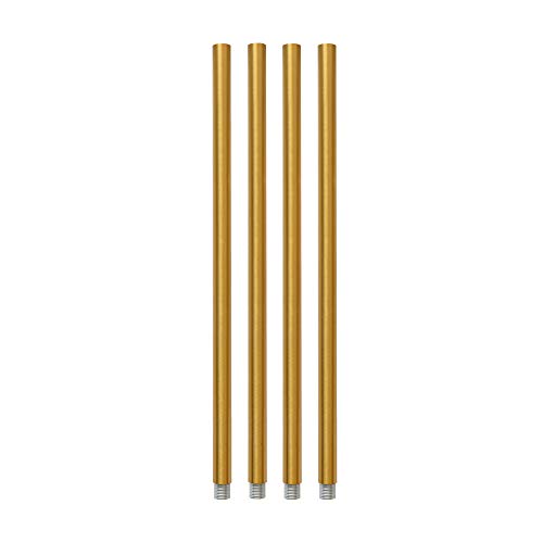 LynPon Lighting Downrods Stems, Pendant Extension Rods for Chandelier, 4 Rods, 9.85 Inches 25cm for 1 Rod (Gold)