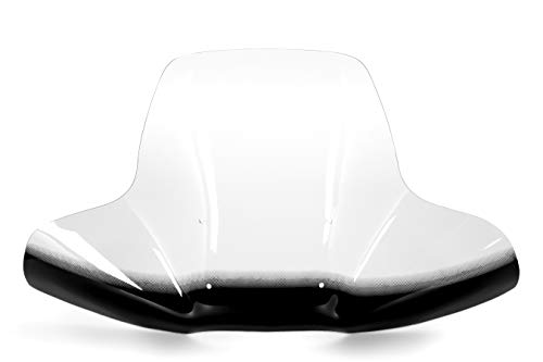 Black Boar ATV Wraparound Windshield with Hardware-Easily Mounts onto Your Handlebar to Deflect Wind, Rain, Mud and Insects (66031)
