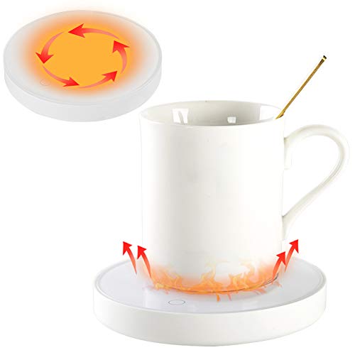 Mug Warmer, Cup Warmer, Smart Coffee Warmer, Coffee Mug Warmer for Desk, Desktop Heated Coffee and Tea, Electric Cup Beverage Warmer Plate, Best Gift Beverage Warmer Plate