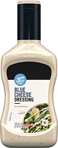 Amazon Brand - Happy Belly Blue Cheese Dressing, 16 Fl Oz