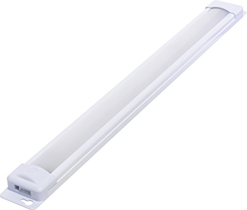GE Premium Slim LED Light Bar, 12 Inch Under Cabinet Fixture, Plug-in, Convertible to Direct Wire, Linkable, 415 Lumens, 3000K Soft Warm White, High/Off/Low, Easy to Install, 38845