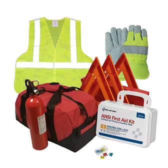 Safety and Trauma Supplies Hi-Viz All-in-One DOT OSHA Compliant Kit