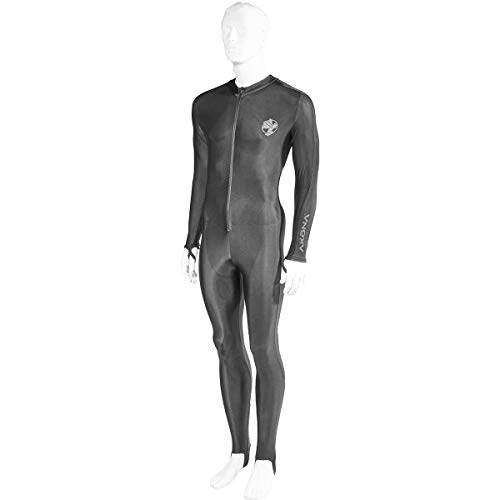 AKONA Skin Suit. Full Suit Made of Spandex. A Rash Guard for The Entire Body. Color: Black -2X-Large