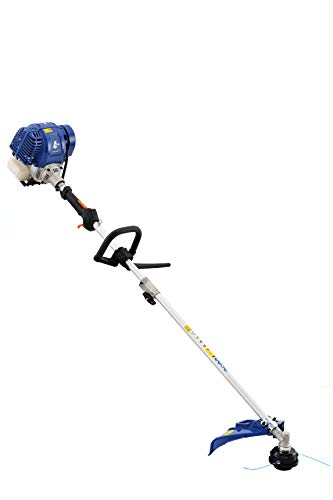 Wild Badger Power WBP31BCF 31 cc Gas 4-Cycle 2-in-1 Straight Shaft Trimmer with Brush Cutter, 17 inch, Blue