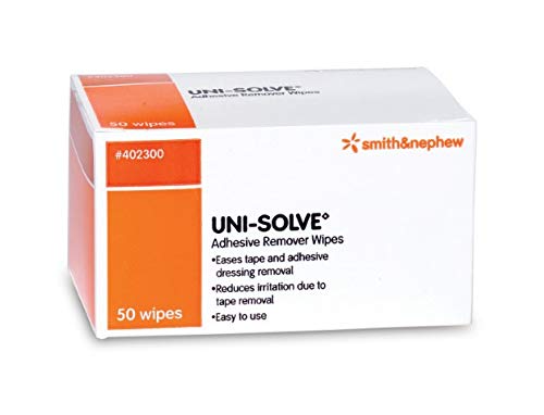 Uni Solve Adhesive Remover Wipes, 50 Each