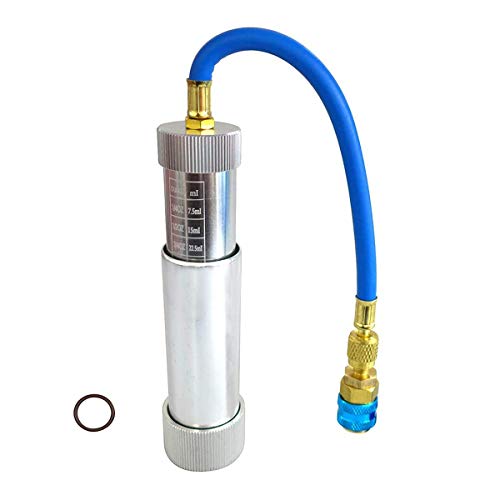 TIKSCIENCE AC Oil and Dye Injector R134A Quick Coupler,Air Conditioning Line Repair Tools R-134a R410a R22 R12 System