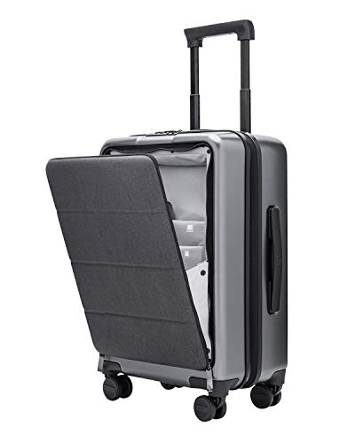 NINETYGO Carry on Luggage 22x14x9 with Spinner Wheels, Premium Hardside Carry on Suitcase with Front Pocket Lock Cover, Super Convenience & Lightweight for Business Travel (20')