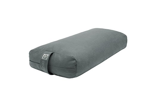 Manduka Enlight Lean Rectangular Yoga Bolster, Thunder