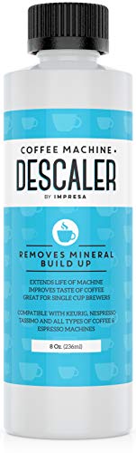 Descaler (2 Uses Per Bottle) - Made in the USA - Universal Descaling Solution for Keurig, Nespresso, Delonghi and All Single Use Coffee and Espresso Machines