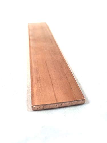 Copper Flat Bar Stock 1/8' x 1' x 6'- Knife making, hobby, craft, C110-1 Bar