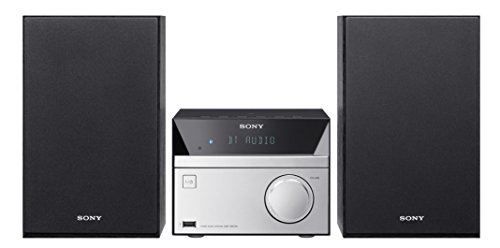 Sony Micro Hi-Fi Stereo Sound System with Bluetooth Wireless Streaming NFC, CD Player, FM Radio, Mega Boost, USB Playback & Charge, AUX Input, Remote Control