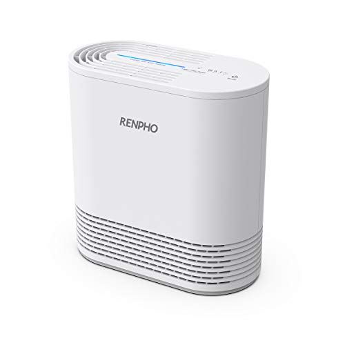 RENPHO Air Purifier for Home Allergies and Pets, Air Purifier with H13 True HEPA Filter, Quiet Air Purifier for Bedroom Kitchen Office, Eliminate 99.97% Odors Smoke Mold Pollen Dust Pet Daner, Ozone Free