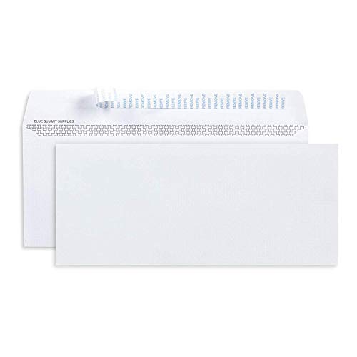500 No. 10 Self Seal Security Envelopes - 10 Envelopes Self Seal Designed for Secure Mailing - Security Tinted with Printer Friendly Design - Number 10 Size 4 1/8 x 9 ½ Inch - Pack of 500
