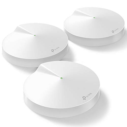 TP-Link Deco Mesh WiFi System –Up to 5,500 sq. ft. Whole Home Coverage and 100+ Devices,WiFi Router/Extender Replacement, Parental Controls/Anitivirus, Seamless Roaming(Deco M5 3-pack)